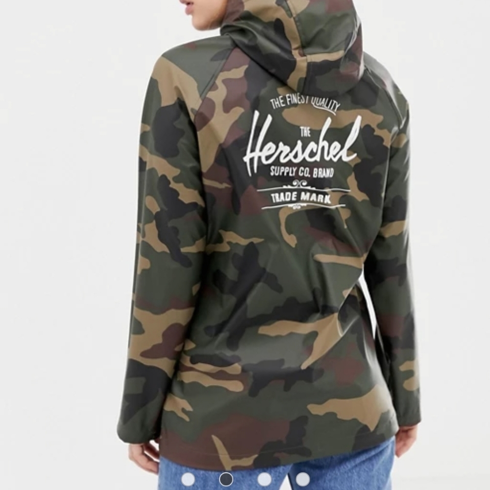 Herschel camo rain jacket